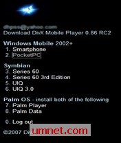 game pic for Divx player for windows mobile 5+ s60 3rd S60 3rd